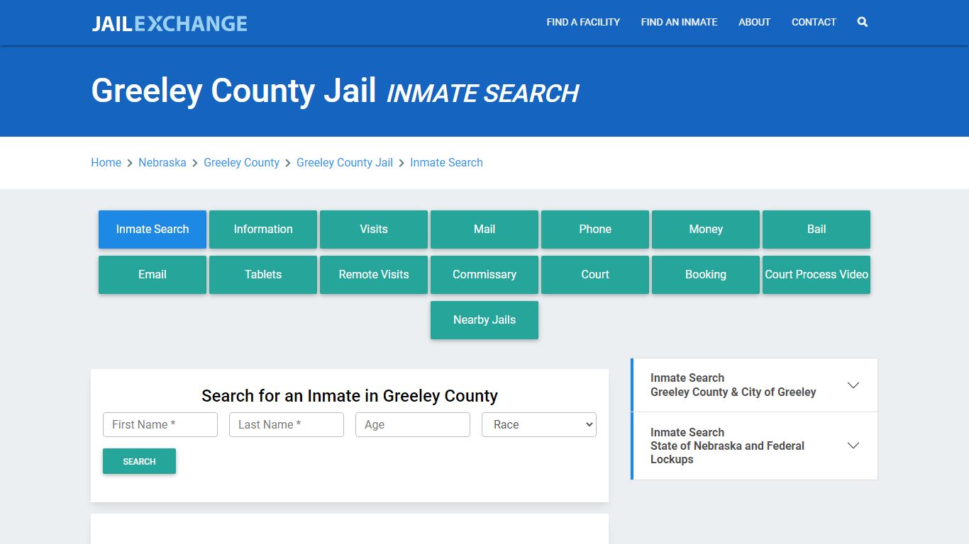 Greeley County Jail, NE Inmate Search: Roster & Mugshots