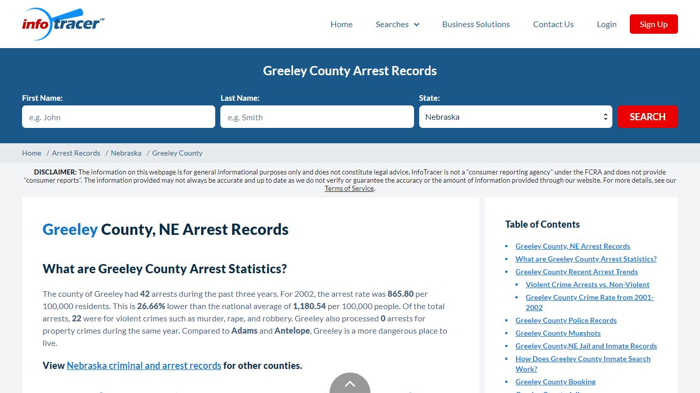 Greeley County, NE Arrests, Mugshots & Jail Records - InfoTracer