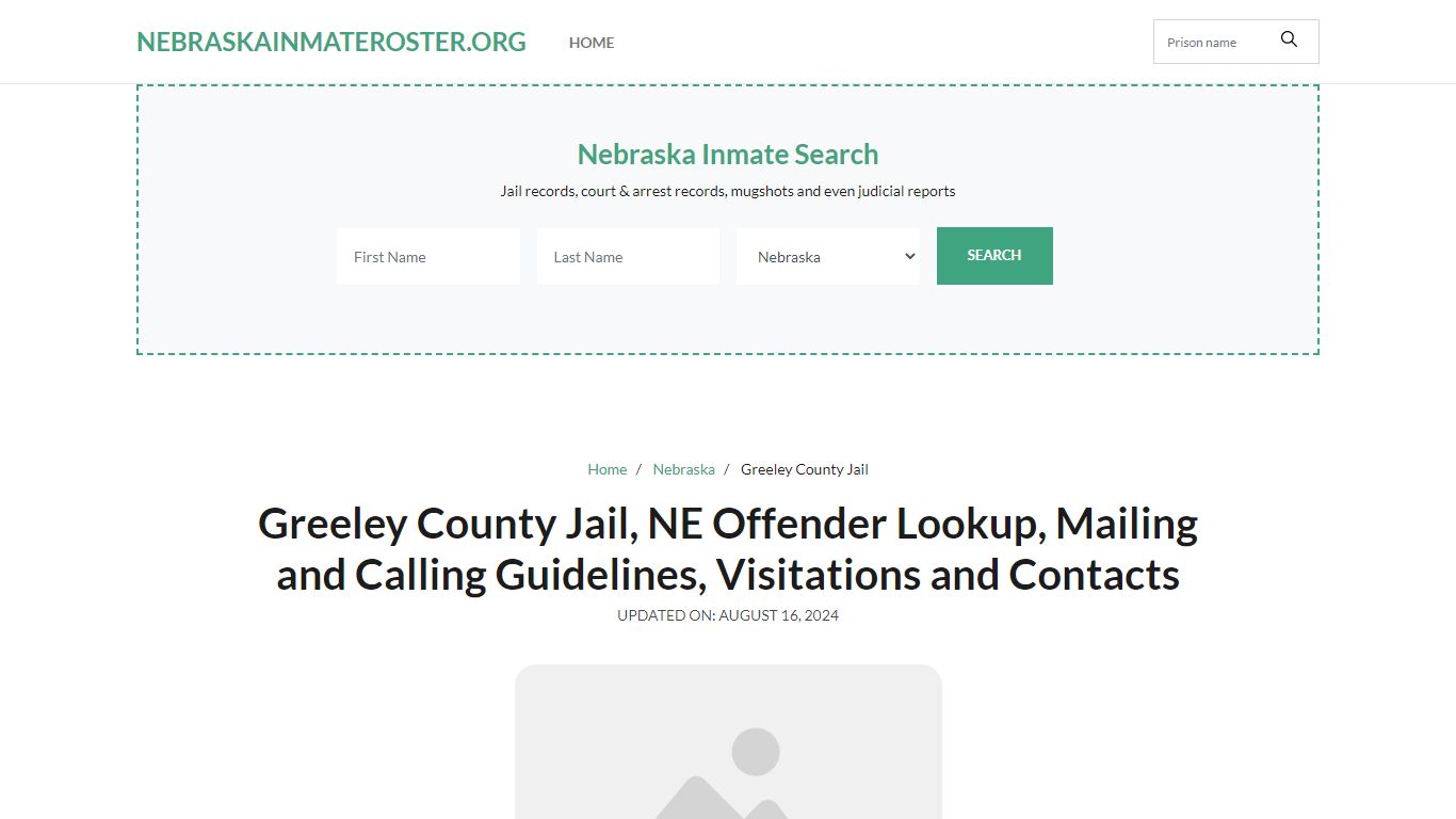 Greeley County Jail, NE: Inmate Search Options, Visitations, Contacts